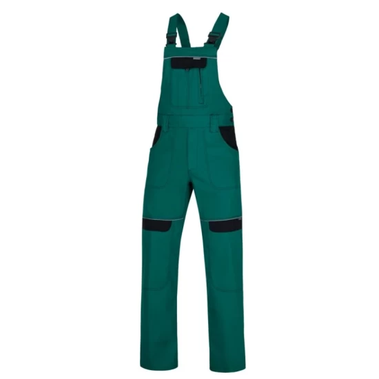 Salopeta de lucru Cool Trend, bumbac, 260g/m2 verde