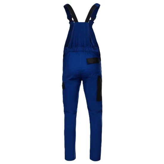 Salopeta cu pieptar subtire, ENOS stretch albastru-negru, 210g/m2 Salopeta cu pieptar subtire, ENOS stretch albastru-negru, 210g/m2