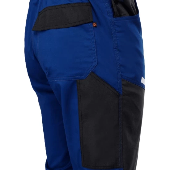 Salopeta cu pieptar subtire, ENOS stretch albastru-negru, 210g/m2 Salopeta cu pieptar subtire, ENOS stretch albastru-negru, 210g/m2