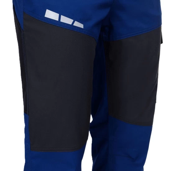 Salopeta cu pieptar subtire, ENOS stretch albastru-negru, 210g/m2 Salopeta cu pieptar subtire, ENOS stretch albastru-negru, 210g/m2