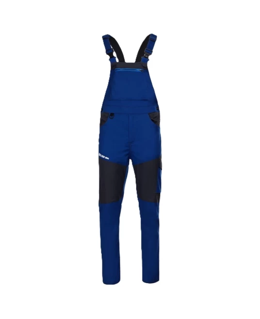 Salopeta cu pieptar subtire, ENOS stretch albastru-negru, 210g/m2 Salopeta cu pieptar subtire, ENOS stretch albastru-negru, 210g/m2