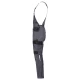 Salopeta cu pieptar subtire, ENOS stretch gri-negru, 210g/m2 Salopeta cu pieptar subtire, ENOS stretch gri-negru, 210g/m2