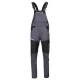 Salopeta cu pieptar subtire, ENOS stretch gri-negru, 210g/m2 Salopeta cu pieptar subtire, ENOS stretch gri-negru, 210g/m2