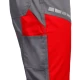 Salopeta cu pieptar subtire, ENOS stretch gri-rosu, 210g/m2 Salopeta cu pieptar subtire, ENOS stretch gri-rosu, 210g/m2