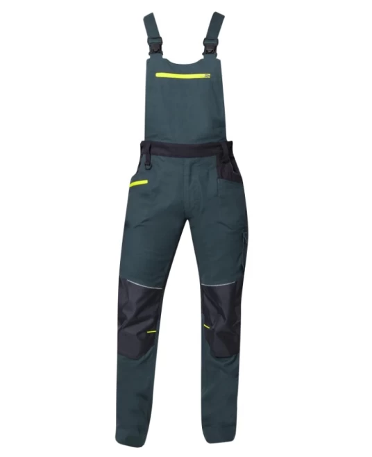 Salopeta cu pieptar  4xstretch premium slimfit, verde Salopeta cu pieptar  4xstretch premium slimfit, verde