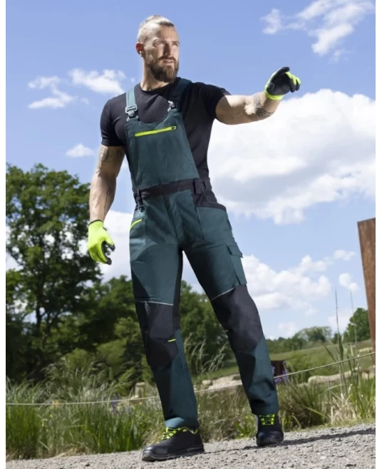 Salopeta cu pieptar  4xstretch premium slimfit, verde Salopeta cu pieptar  4xstretch premium slimfit, verde