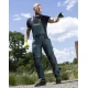 Salopeta cu pieptar 4xstretch premium slimfit, verde Salopeta cu pieptar 4xstretch premium slimfit, verde