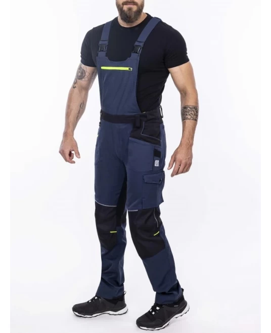 Salopeta cu pieptar 4xstretch premium slimfit, bleumarin Salopeta cu pieptar 4xstretch premium slimfit, bleumarin