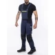 Salopeta cu pieptar 4xstretch premium slimfit, bleumarin Salopeta cu pieptar 4xstretch premium slimfit, bleumarin