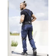 Salopeta cu pieptar 4xstretch premium slimfit, bleumarin