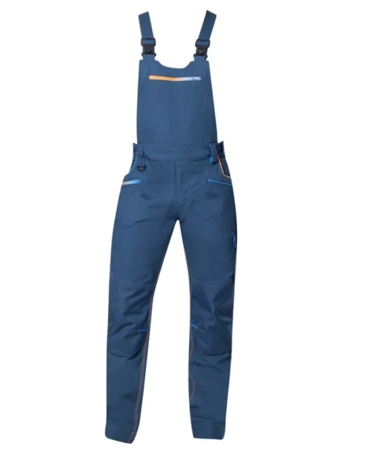 Salopeta cu pieptar stretch, material durabil si comod, slim fit, albastru