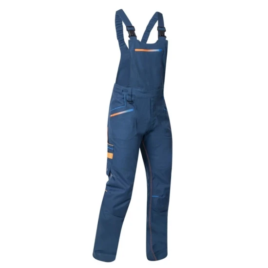 Salopeta cu pieptar stretch, material durabil si comod, slim fit, albastru