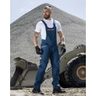 Salopeta cu pieptar stretch, material durabil si comod, slim fit, albastru