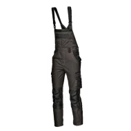 Salopeta cu pieptar tercot foarte rezistent la rupere si confortabil, 300 g/mp, gri inchis