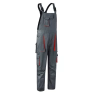 Salopeta cu pieptar tercot Padock, 60% bumbac, gri