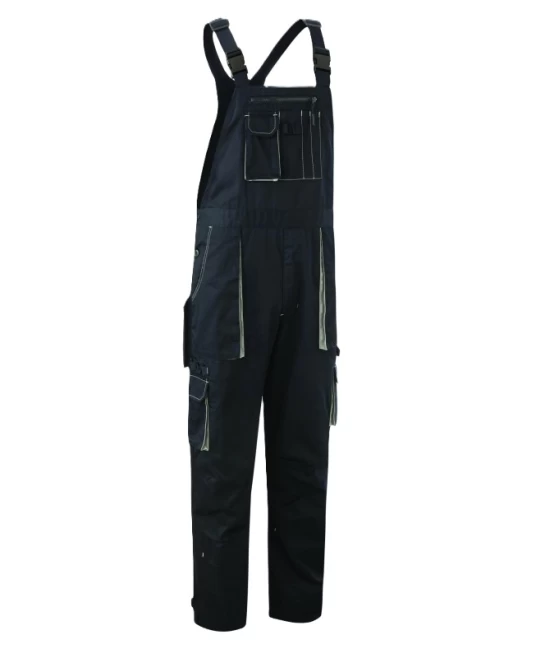 Salopeta cu pieptar tercot Padock, tercot cu 60% bumbac, bleumarin Salopeta cu pieptar tercot Padock, tercot cu 60% bumbac, bleumarin