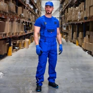 Salopeta cu pieptar subtire, Prisma light stretch, tercot ripstop 190g/m2 albastru-bleumarin Salopeta cu pieptar subtire, Prisma light stretch, tercot ripstop 190g/m2 albastru-bleumarin