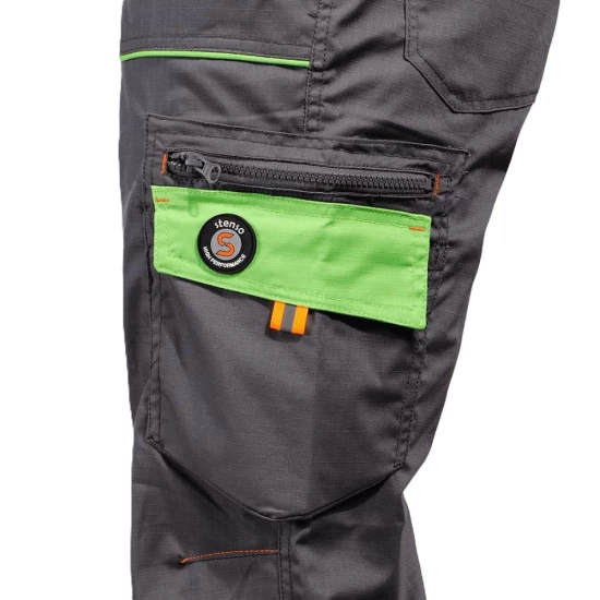 Salopeta cu pieptar subtire, Ripstop stretch Royal, gri-verde Salopeta cu pieptar subtire, Ripstop stretch Royal, gri-verde