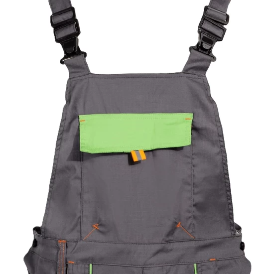Salopeta cu pieptar subtire, Ripstop stretch Royal, gri-verde Salopeta cu pieptar subtire, Ripstop stretch Royal, gri-verde