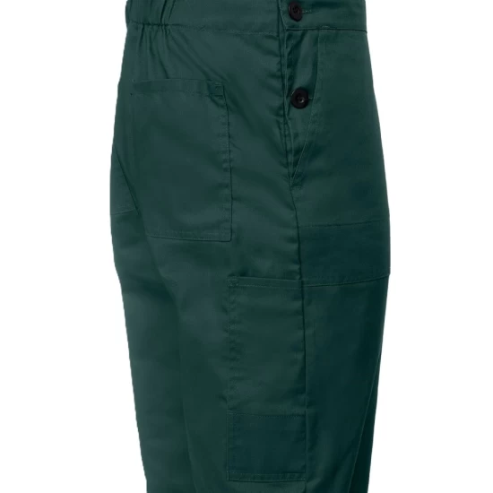 Salopeta cu pieptar Pluto, tercot subtire verde, 195g/m2