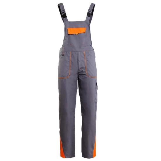 Salopeta cu pieptar subtire ripstop Royal, 190g/m2, gri-portocaliu Salopeta cu pieptar subtire ripstop Royal, 190g/m2, gri-portocaliu