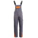 Salopeta cu pieptar subtire ripstop Royal, 190g/m2, gri-portocaliu Salopeta cu pieptar subtire ripstop Royal, 190g/m2, gri-portocaliu