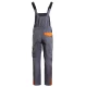 Salopeta cu pieptar subtire ripstop Royal, 190g/m2, gri-portocaliu Salopeta cu pieptar subtire ripstop Royal, 190g/m2, gri-portocaliu