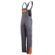 Salopeta cu pieptar subtire ripstop Royal, 190g/m2, gri-portocaliu Salopeta cu pieptar subtire ripstop Royal, 190g/m2, gri-portocaliu
