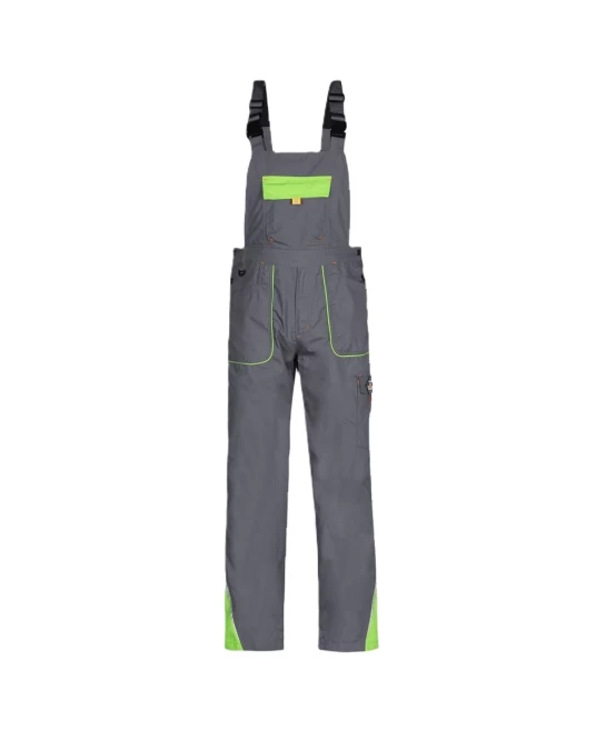 Salopeta cu pieptar subtire ripstop Royal, 190g/m2, gri-verde