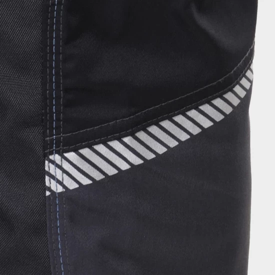 Salopeta cu pieptar 4stretch elastica, gri-albastru Salopeta cu pieptar 4stretch elastica, gri-albastru
