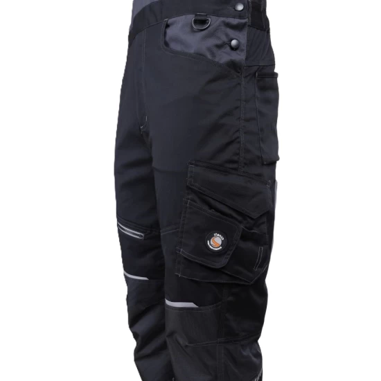 Salopeta cu pieptar 4stretch elastica, bleumarin-rosu