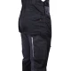 Salopeta cu pieptar 4stretch elastica, bleumarin-rosu