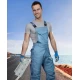 Salopeta de vara cu pieptar, calitate excelenta, tercot 200g/m2, Summer, Gri-deschis Salopeta de vara cu pieptar, calitate excelenta, tercot 200g/m2, Summer, Gri-deschis