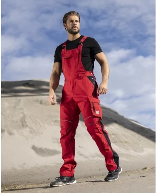 Salopeta de lucru premium Urban Plus, tercot 270g/m2, Rosu Salopeta de lucru premium Urban Plus, tercot 270g/m2, Rosu