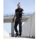Salopeta cu pieptar strech, material durabil si comod, slim fit, negru Salopeta cu pieptar strech, material durabil si comod, slim fit, negru