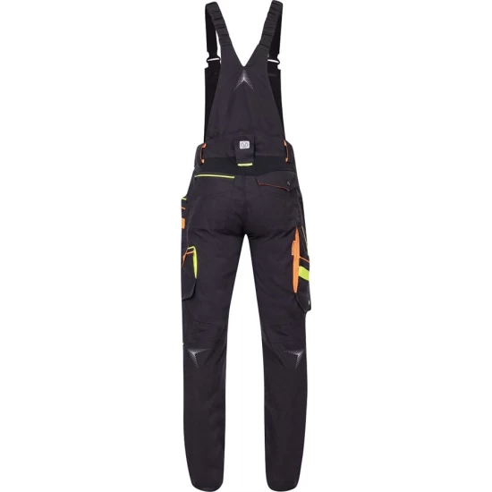Salopeta cu pieptar strech, material durabil si comod, slim fit, negru Salopeta cu pieptar strech, material durabil si comod, slim fit, negru