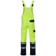 Salopeta cu pieptar HiVis tercot 250 g/mp, galben neon Salopeta cu pieptar HiVis tercot 250 g/mp, galben neon