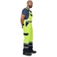Salopeta cu pieptar HiVis tercot 250 g/mp, galben neon Salopeta cu pieptar HiVis tercot 250 g/mp, galben neon