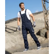 Salopeta cu pieptar premium Urban Plus, tercot 270g/m2, bleumarin