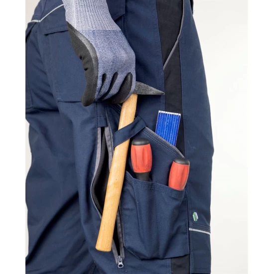 Salopeta cu pieptar premium Urban Plus, tercot 270g/m2, bleumarin Salopeta cu pieptar premium Urban Plus, tercot 270g/m2, bleumarin