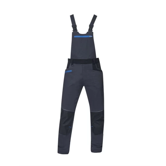Salopeta cu pieptar 4xstretch premium slimfit, gri inchis Salopeta cu pieptar 4xstretch premium slimfit, gri inchis