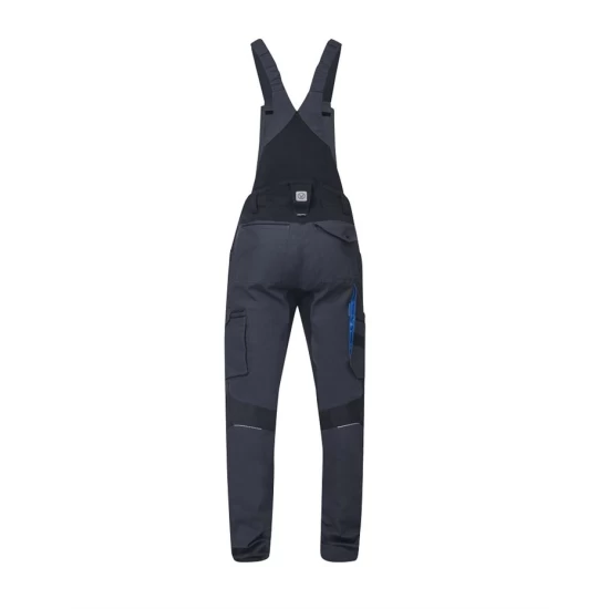 Salopeta cu pieptar 4xstretch premium slimfit, gri inchis Salopeta cu pieptar 4xstretch premium slimfit, gri inchis