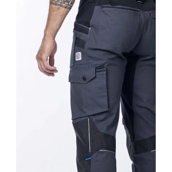 Salopeta cu pieptar 4xstretch premium slimfit, gri inchis Salopeta cu pieptar 4xstretch premium slimfit, gri inchis