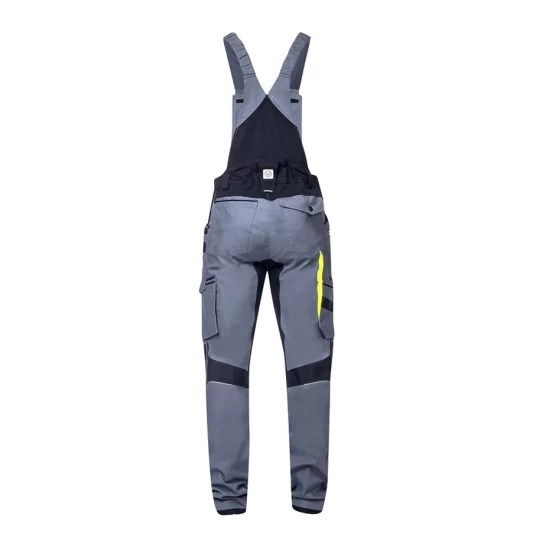 Salopeta cu pieptar 4xstretch premium slimfit, gri Salopeta cu pieptar 4xstretch premium slimfit, gri