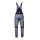 Salopeta cu pieptar 4xstretch premium slimfit, gri Salopeta cu pieptar 4xstretch premium slimfit, gri