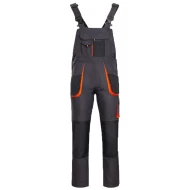 Salopeta cu pieptar rezistenta la uzura Kastori tercot 260g/m2, negru portocaliu Salopeta cu pieptar rezistenta la uzura Kastori tercot 260g/m2, negru portocaliu