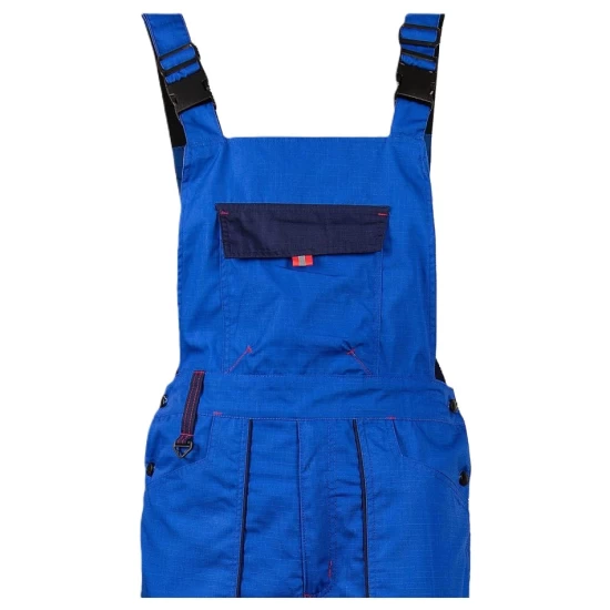 Salopeta cu pieptar subtire ripstop Royal, 190g/m2,albastru Salopeta cu pieptar subtire ripstop Royal, 190g/m2,albastru