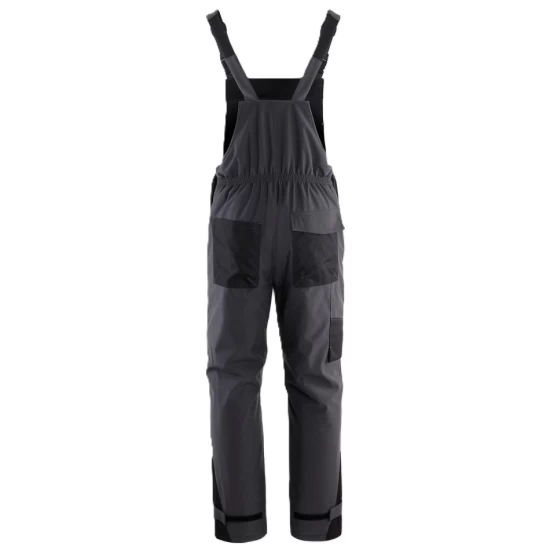 Salopeta cu pieptar softshell vatuita, gri