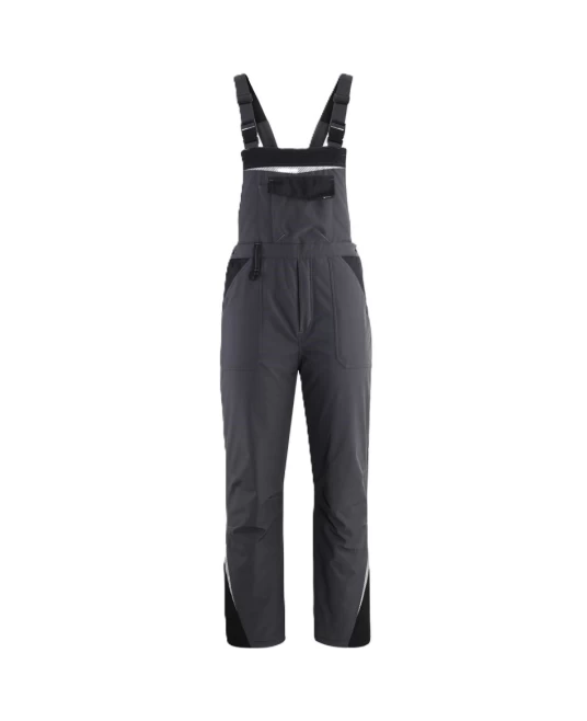 Salopeta cu pieptar softshell de iarna Rever, gri-negru Salopeta cu pieptar softshell de iarna Rever, gri-negru
