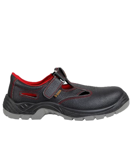 Sandale de protectie S1, bombeu metalic, negre Sandale de protectie S1, bombeu metalic, negre